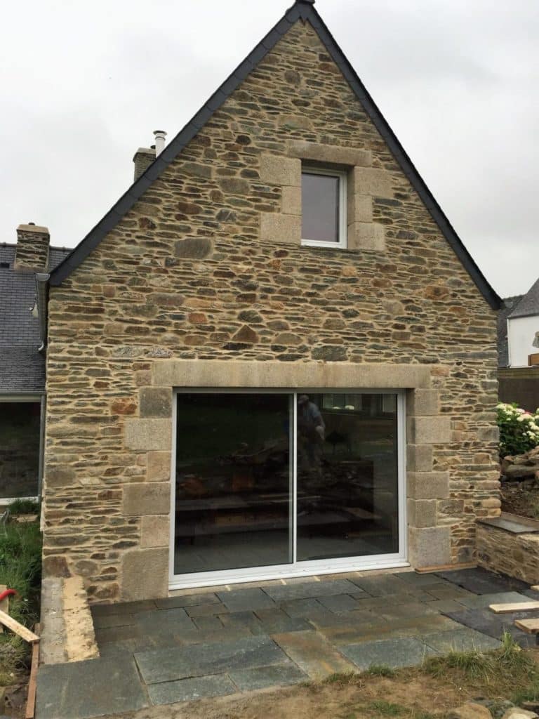 agrandissement et renovation pierre fini 2 - Quimper Brest